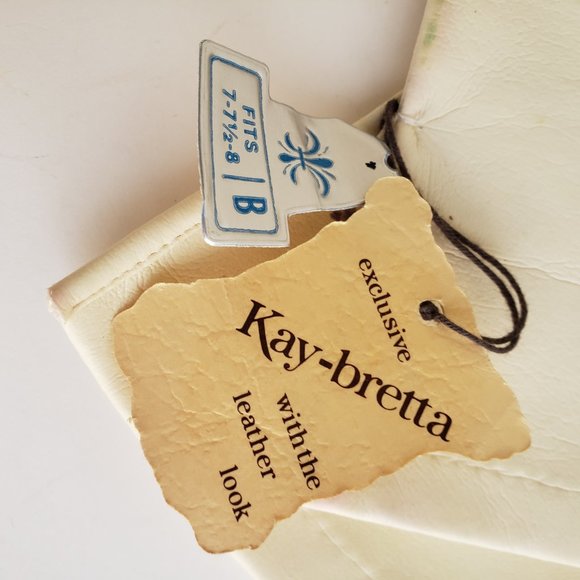 Vintage 50s/60s deadstock Kay-bretta faux leather gloves - Picture 2 of 7